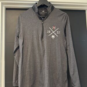 Greyson Clothiers Miura Golf Quarter Zip Jacket Gray Men’s Small